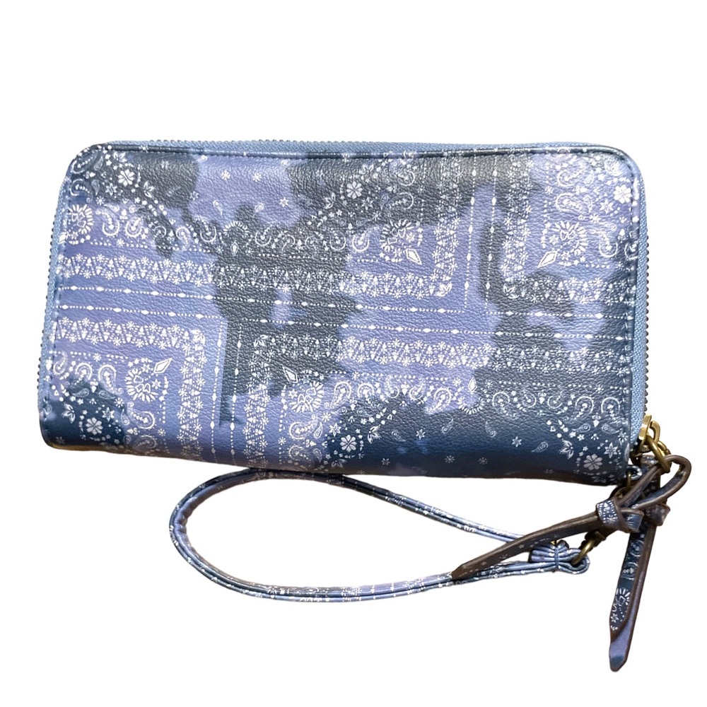 Boho Purple And White Unbranded Wallet Nwot